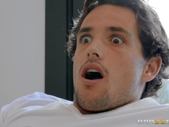 Bitch bends over to feel the fresh dong smashing her mature cunt