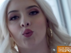 Gorgeous Blonde Gia OhMy Creampied In POV