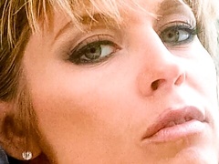 Cute big-boobed chick Danielle Rodgers opens her little pussy