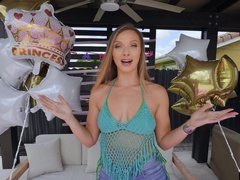 HD POV video of gorgeous Layna Landry giving a nice blowjob