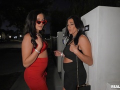 Dashing females use huge black cock for complete perversions