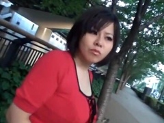 Gorgeous brunette girl gets her wet pussy pounded from behind