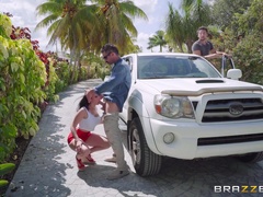 Nude woman rides like a goddess after sucking in sloppy modes