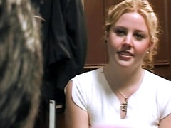 Beauty blonde Cherry Poppins is banging in the office