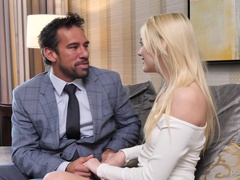 Erotic dick riding by blonde wife Kenna James and a handsome stud