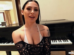 Shameless interracial screw for cum-craving doll Mia Moore