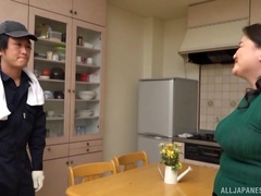 Tits sucking and pussy fingering for busty Asian MILF Sakuragi Junko