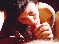 Cecile Pleasure Makes Him Cum With Here Mouth And Hands