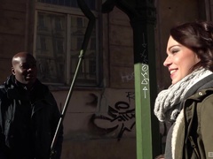 Deep black inches for her shy pussy in scenes of amateur cuckold