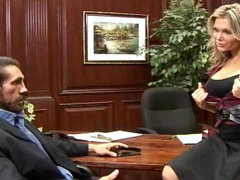 Office slut pleasing her boss