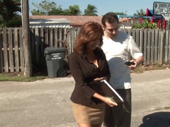 Hot MILF boss needs her male employees to do as told