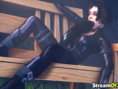 Player With VR Headset Humping Tatted Hero