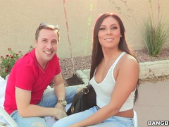 Deep fucking a MILF after she throats a little