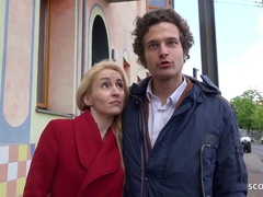 GERMAN SCOUT I SKINNY MILF DEEP ANAL I CHEATING BOYFRIEND AT STREET CASTING - Blonde