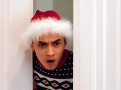 Threesome with a girl and her stepmom is the best Christmas gift