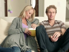 Flaming nude fantasy with stepmom on top