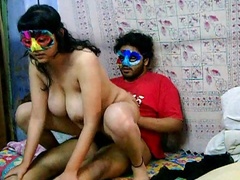Nasty cock riding with Indian wife in heats