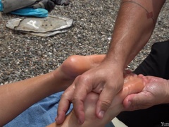 Spontaneous Reverse Footjob - Sex Movies Featuring Yummycouple