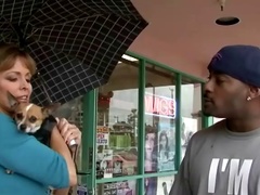 Milf goes home with a black guy and gets that BBC inside her