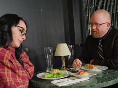 Quickie fucking with cheating wife Macey Jade in the bathroom