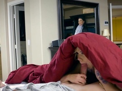 Premium cock sharing extreme with a blonde and a brunette