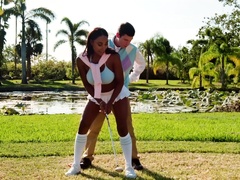 Video of ebony chick Brandi getting fucked by her white lover