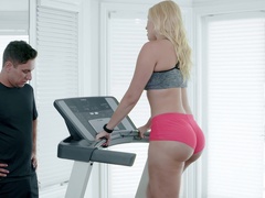 Thick ass blonde works cock in marvelous manners