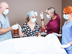 Beautiful glamorous blonde Alexis Monroe is enjoying hard penetration