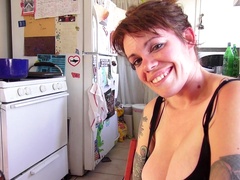 Tattooed Gia Paloma with big tits getting fucked from behind