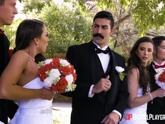 Wedding day insane porn video