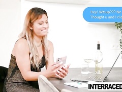 Delicate miss's interracial clip