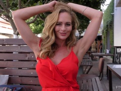 Busty nude blonde amazes with how naughty she can play