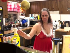 Sexy Xmas Clean With Me ( Orgasm Happy Ending )