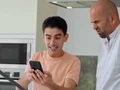 The Step mother Experienced Double Pleasure During Group Sex